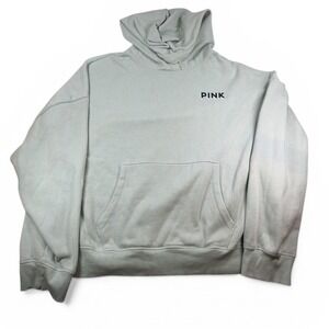 PINK Victorias Secret Ski Aspen Graphic Hoodie Sage Green XXL Oversized Fleece